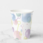 可愛いカラフルバブルパターン 紙コップ (右)