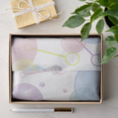 可愛いカラフルバブルパターン 薄葉紙 (ギフト)