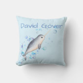 可愛いカラフルバブル海男の赤ちゃんナルワル クッション (正面)