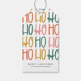 可愛いカラフルパーソナライズされたクリスマス ギフトタグ