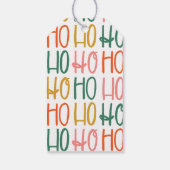 可愛いカラフルパーソナライズされたクリスマス ギフトタグ (裏面)