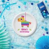 可愛いカラフルピナタ子供の誕生日パーティー用品 ペーパープレート (パーティー)