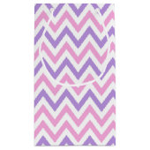 可愛いカラフルピンクガーリーの誕生日パーティーパターン スモールペーパーバッグ (裏面)