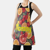 可愛いカラフルフルーツパターン – おもしろい夏デザイン エプロン (インサイチュ)