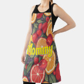 可愛いカラフルフルーツパターン – おもしろい夏デザイン エプロン (インサイチュ)