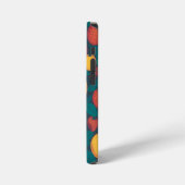 可愛いカラフルフルーツパターン – おもしろい夏デザイン iPhoneケース (左側面)