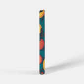 可愛いカラフルフルーツパターン – おもしろい夏デザイン iPhoneケース (右側面)