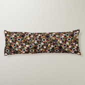 可愛いカラフルフローラサンズパターン ボディピロー (裏面)