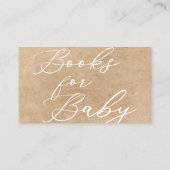 可愛いカラフルフローラ水彩画ベビー エンクロージャーカード (裏面)