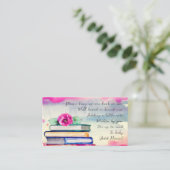 可愛いカラフルフローラ水彩画ベビー エンクロージャーカード (スタンド正面)