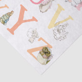 可愛いカラフルベアトリックスのポッターアルファベット 薄葉紙 (詳細)