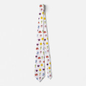 可愛いカラフルモンスターズおもしろいキッズパターン ネクタイ (正面)