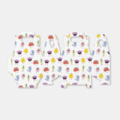 可愛いカラフルモンスターズおもしろいキッズパターン フェイバーボックス (折り畳みなし)