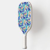 可愛いカラフルモンスター顔パターンケースメイトiPh ピックルボールラケット (左)