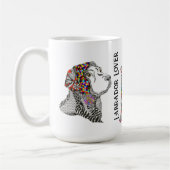 可愛いカラフルラブラドール恋人マグ コーヒーマグカップ (左)