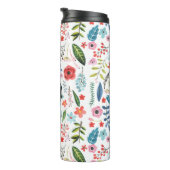 可愛いカラフルリーフ&フラワーボタニカルパターン タンブラー (回転右)