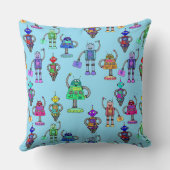 可愛いカラフルロボット クッション (裏面)