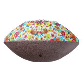 可愛いカラフルヴィンテージバラパターン車の磁石 アメリカンフットボール (回転270)