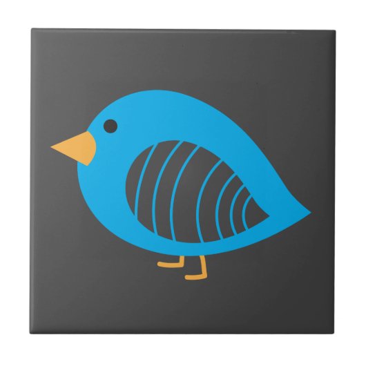 可愛いカラフル予測できなの鳥セラミックタイル タイル (正面)