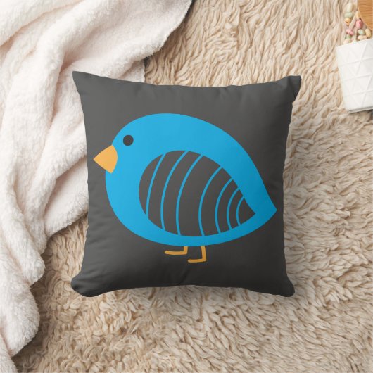 可愛いカラフル予測できな鳥装飾用クッション クッション (ブランケット)