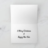 可愛いカラフル子猫メリークリスマス シーズンカード (内部)