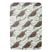 可愛いカラフル山うずら風呂マット バスマット (正面縦)