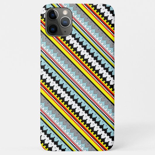 可愛いカラフル幾何ストライプパターン Case-Mate iPhoneケース (裏面)