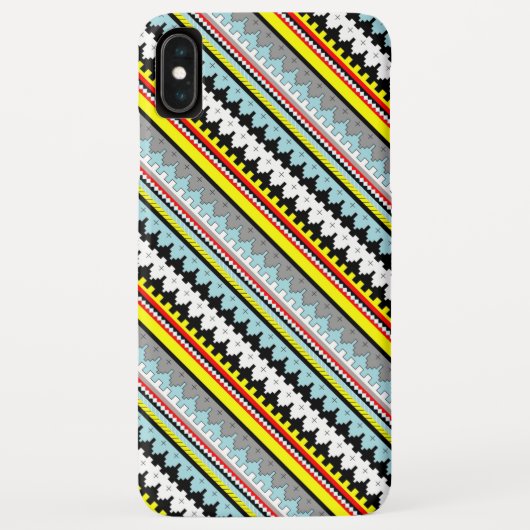 可愛いカラフル幾何ストライプパターン Case-Mate iPhoneケース (裏面)