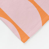 可愛いカラフル幾何学模様(青) フリースブランケット (角)