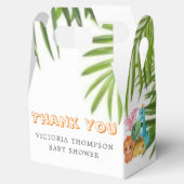 可愛いカラフル恐竜の赤ちゃんシャワー フェイバーボックス (オープン)