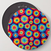 可愛いカラフル抽象芸術サンパターン 缶バッジ (正面&裏面)