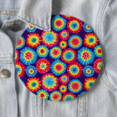 可愛いカラフル抽象芸術サンパターン 缶バッジ (インサイチュ)