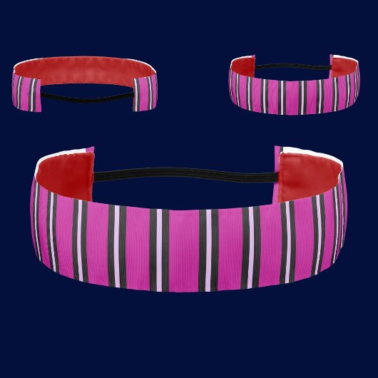 可愛いカラフル抽象芸術ストライプパターン アスレチックヘッドバンド