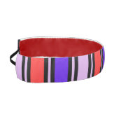 可愛いカラフル抽象芸術ストライプパターン アスレチックヘッドバンド (左)