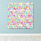 可愛いカラフル抽象芸術ハートキャンバス印刷 キャンバスプリント (インサイチュ (ウッドフロア))