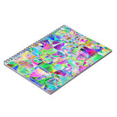 可愛いカラフル抽象芸術幾何学的フラグメントデザイン ノートブック (左側)