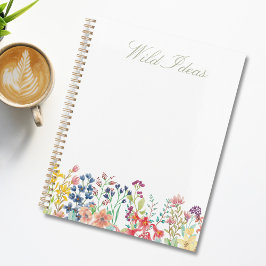 可愛いカラフル水彩野草フローラ プランナー手帳
