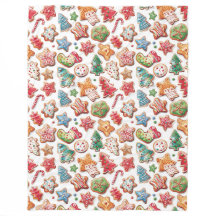 可愛いカラフル水色クリスマスクッキー