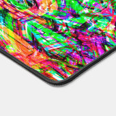 可愛いカラフル測定抽象芸術ネオン部族iPad f デスクマット (コーナー)