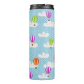 可愛いカラフル熱気球パターン タンブラー (裏面)