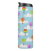 可愛いカラフル熱気球パターン タンブラー (回転右)