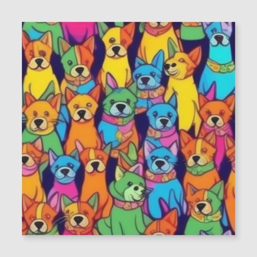 可愛いカラフル犬ハッピードッグ (正面)