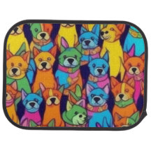可愛いカラフル犬ハッピードッグ