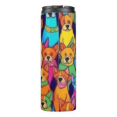 可愛いカラフル犬ハッピードッグ タンブラー (裏面)