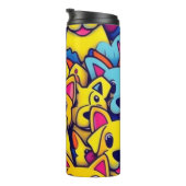 可愛いカラフル犬ハッピードッグ タンブラー (回転右)