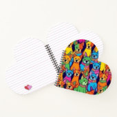 可愛いカラフル犬ハッピードッグ ノートブック (内部)