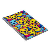 可愛いカラフル犬ハッピードッグ ノートブック (右側)
