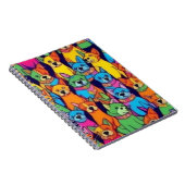 可愛いカラフル犬ハッピードッグ ノートブック (右側)