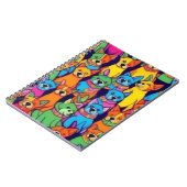 可愛いカラフル犬ハッピードッグ ノートブック (左側)