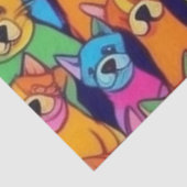 可愛いカラフル犬ハッピードッグ 薄葉紙 (詳細)